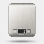 Food Scale, 22lb Digital Kitchen Scale Weight Grams and Ounces for Baking Cooking Coffee Package Postage, 6 Units with Tare Function, LCD Display, Easy Clean Stainless Steel (Silver)