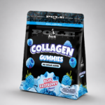 Pole Nutrition Collagen Gummies - Skin & Joint Support With Glutathione & Biotin (Blue Raspberry, Sugar-Free)