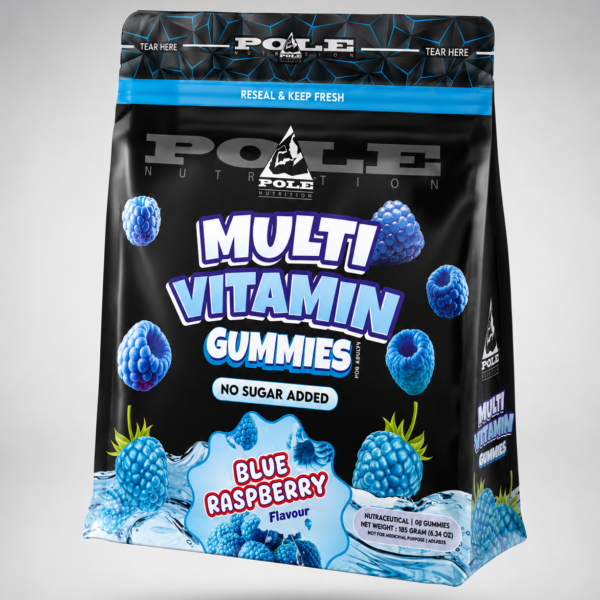 Pole Nutrition Multivitamin Blue Raspberry 60 jelly beans